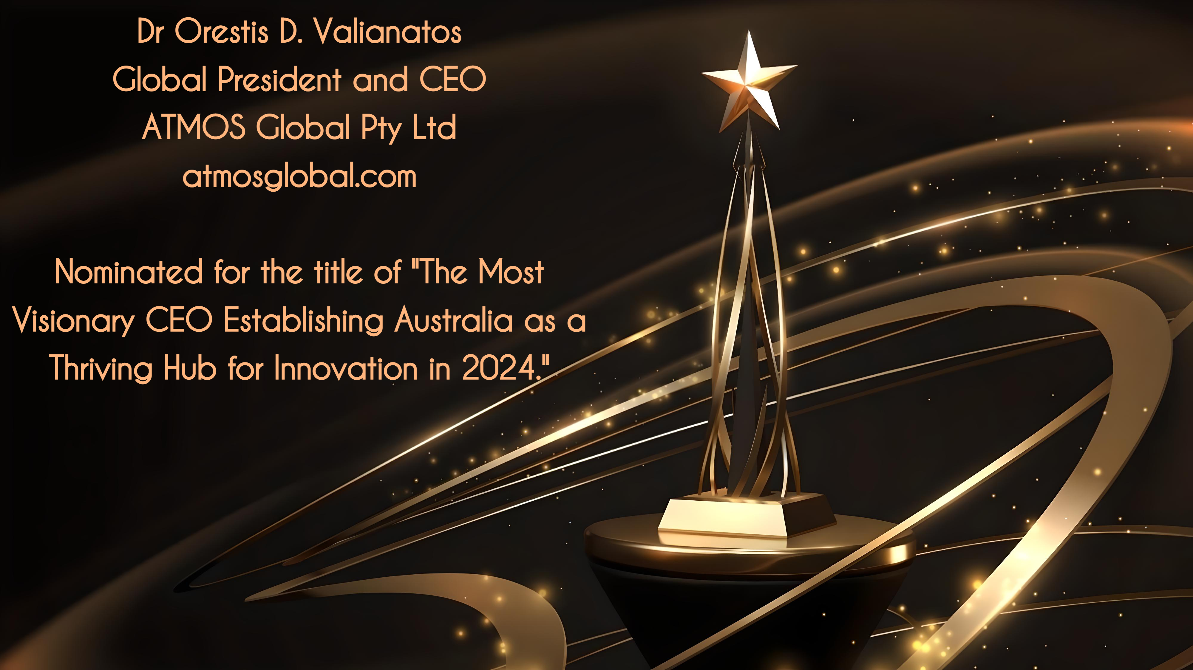 Dr Orestis Valianatos Most Visionary CEO